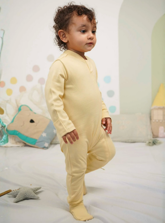 Sleepy Sock Bamboo Knit Footed Sleepsuit