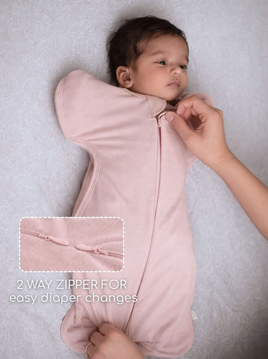 Baby Bamboo Swaddle Sleep Pod — Rose